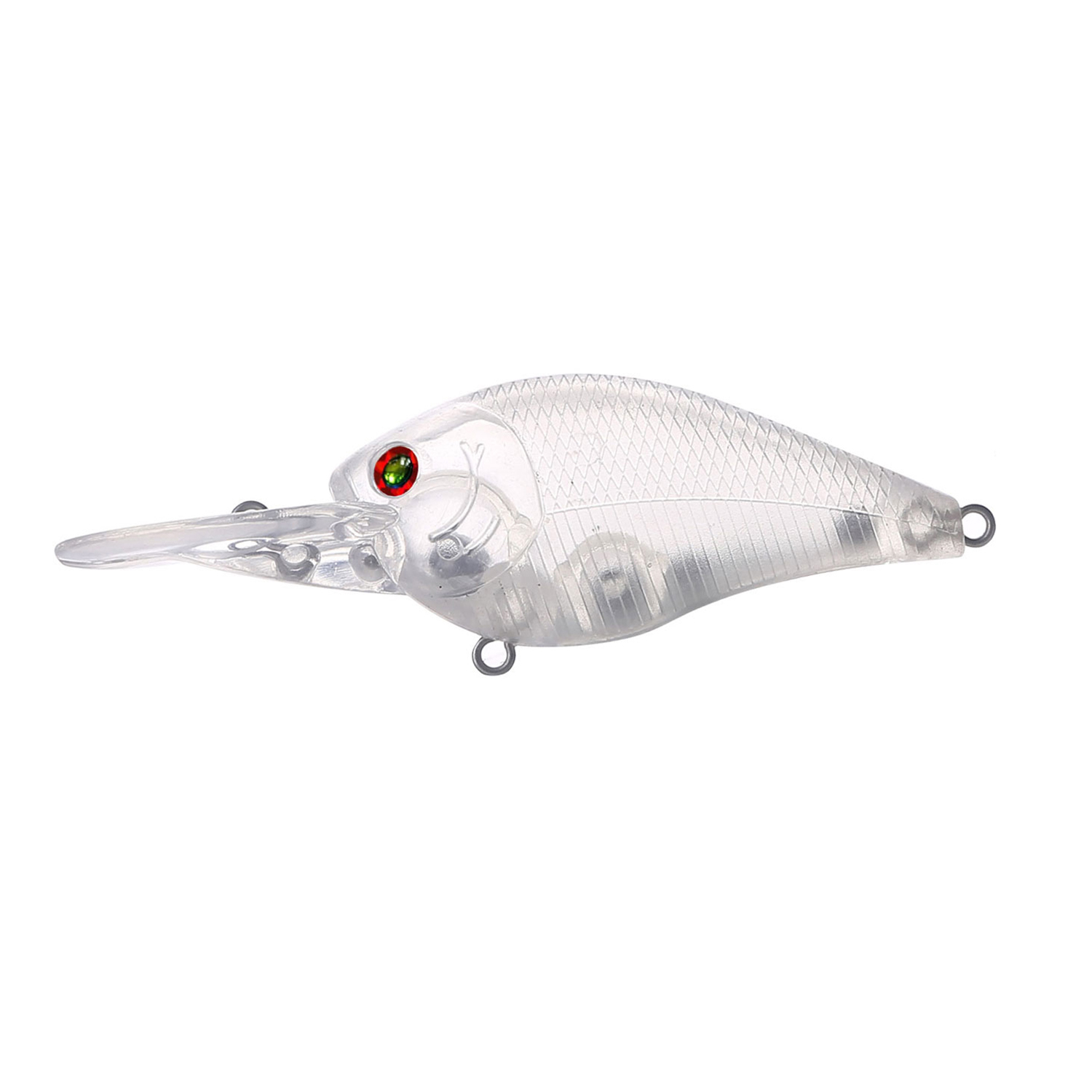 FREE FISHER Fishing Blank Lures Set 10pcs/Lot Unpainted Baits Minnows Crankbaits Pencil Lures Clear Naked Bait Embryo with Ring Eyes