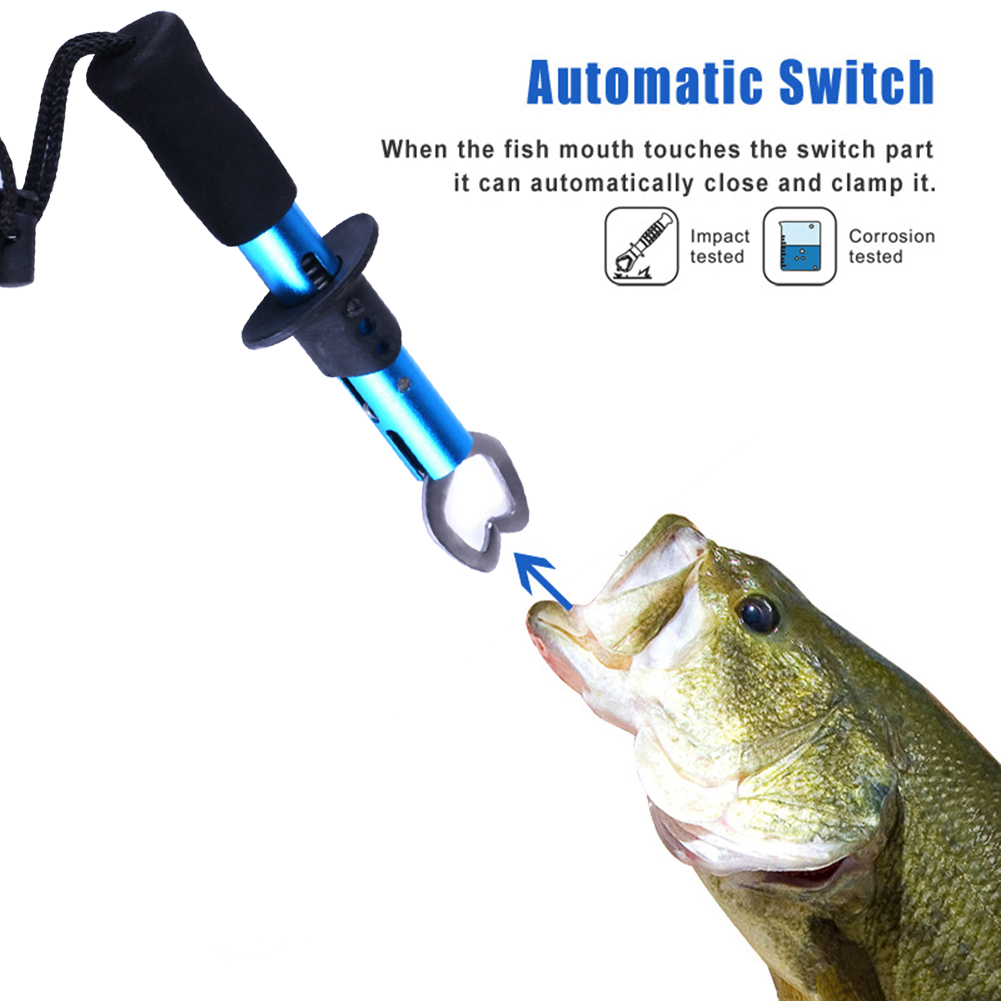 FREE FISHER Fishing Control Fish Clamp Portable Device 17cm Stainless Steel Fishing Lip Grip Holder Grabber Pliers Fishing Gripper Tool Tackle