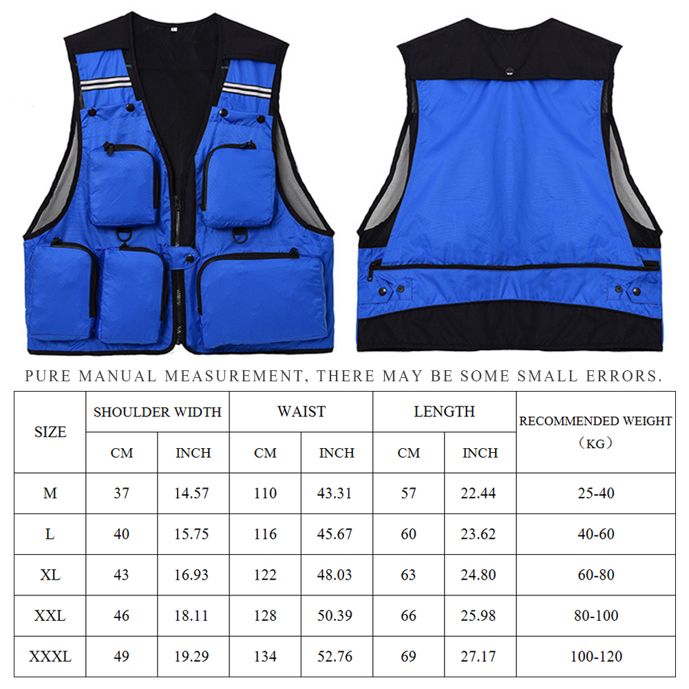 FREE FISHER Fishing Photography Vest with Pockets Men's Mesh Quick-Dry Waistcoat Outdoor Jackets for Camping Hunting Travelers Survival Utility Safety