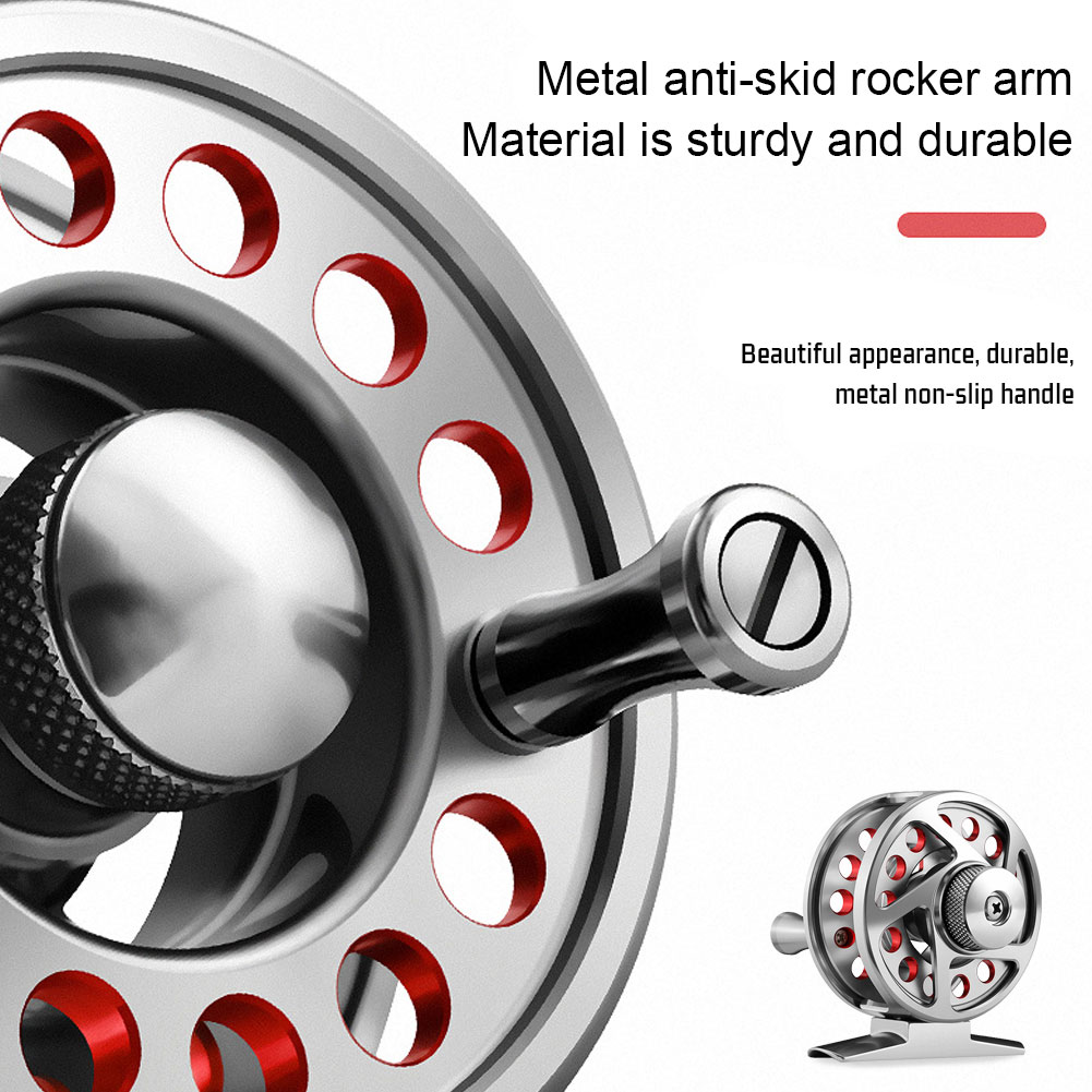 FREE FISHER Fly Fishing Reels CNC All Metal Fly Wheels Left/Right Hands Interchangeable Relief Adjustable Raft Front Wheel for Ice Fishing