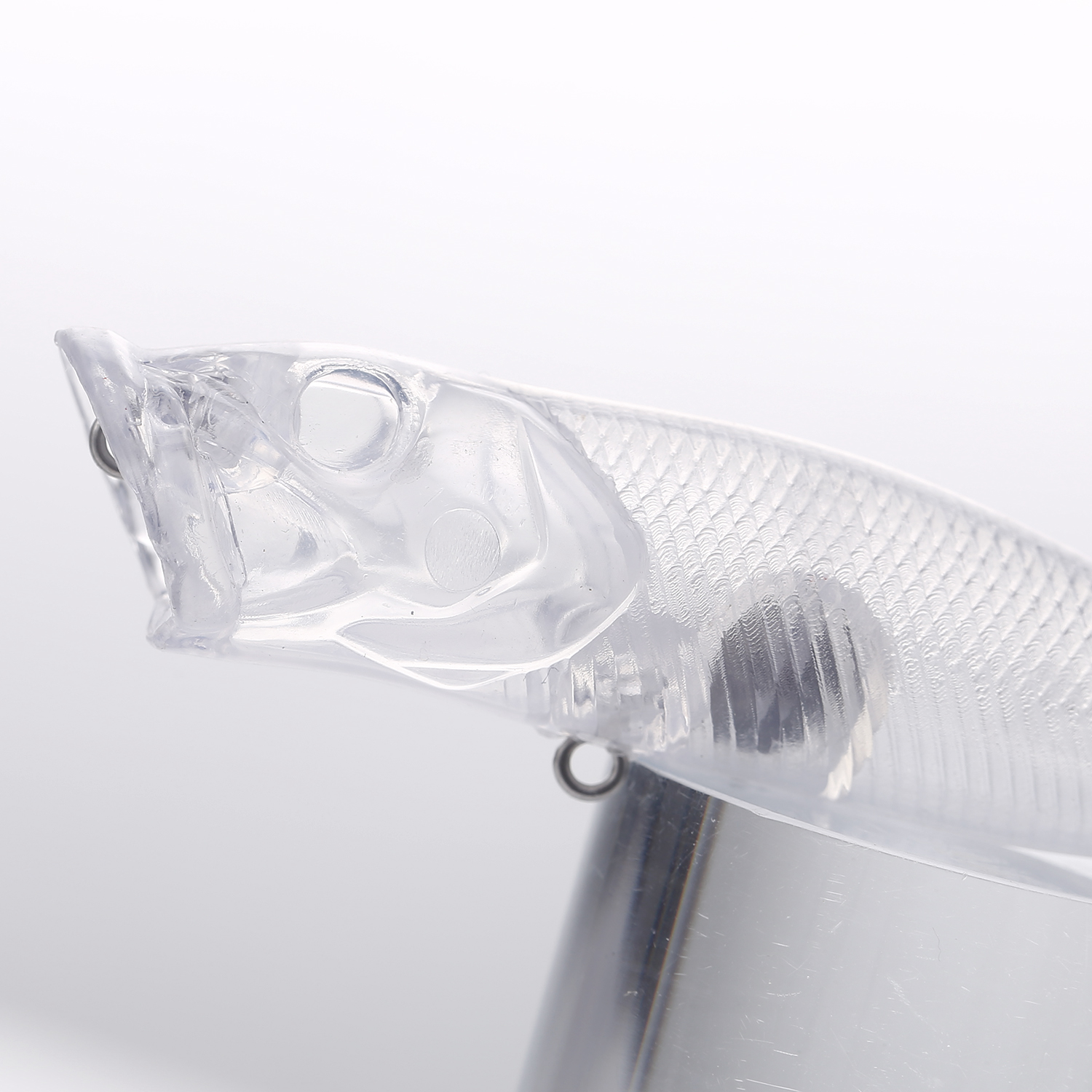 FREE FISHER 30pcs Mixed Unpainted Lures Fishing Blank Baits Set Crankbaits Minnows Pencil Blures VIB Clear Baits Naked Bait Embryo with 3D Eyes