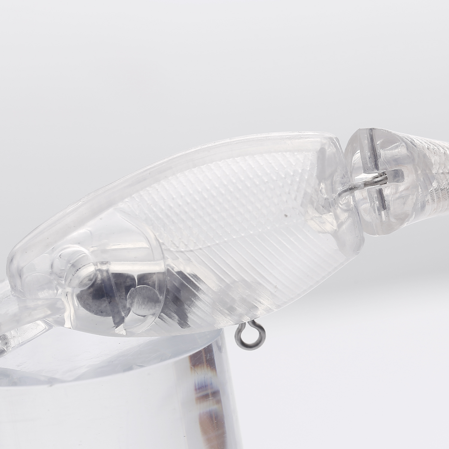 FREE FISHER Fishing Blank Lures Set 10pcs/Lot Unpainted Baits Minnows Crankbaits Pencil Lures Clear Naked Bait Embryo with Ring Eyes