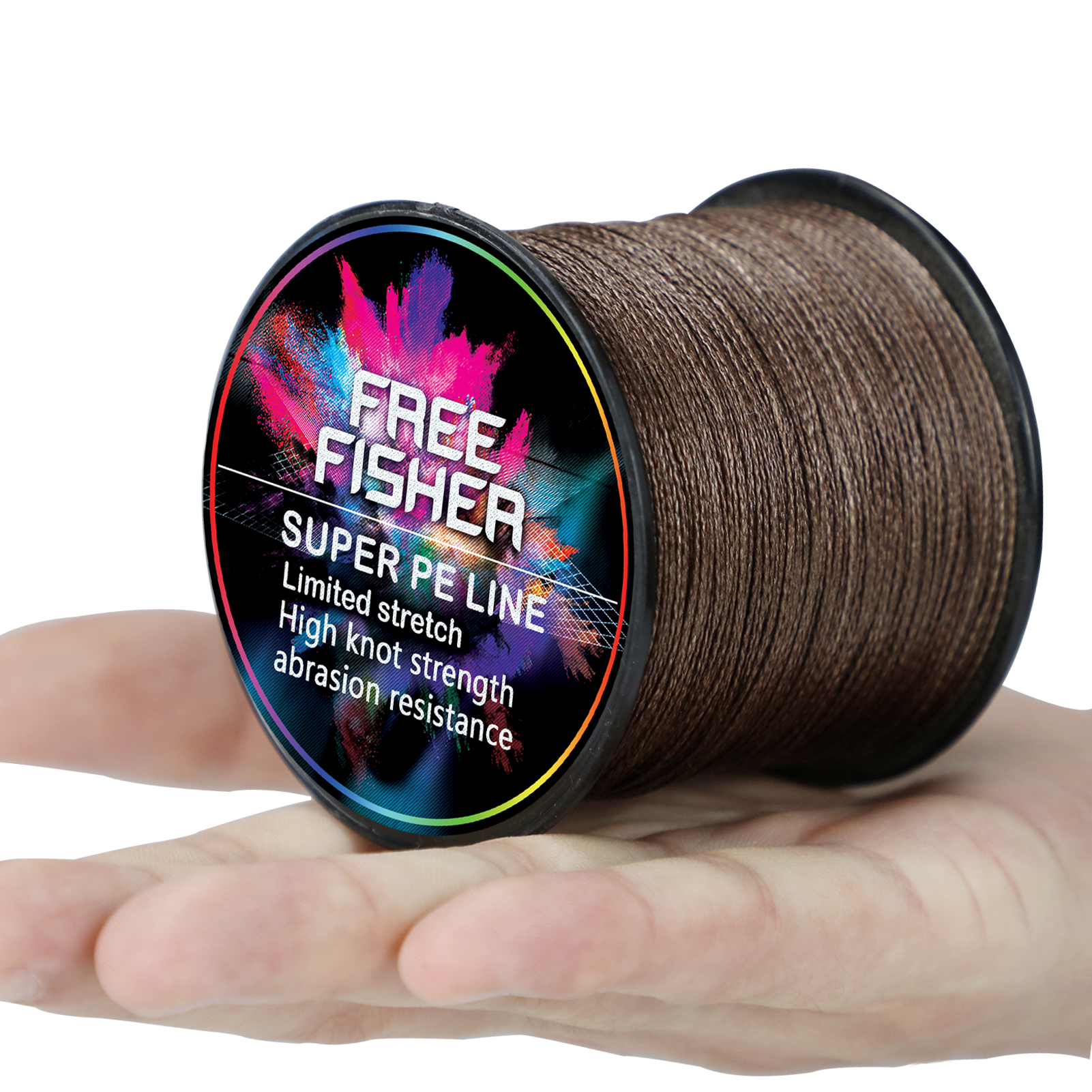 FREE FISHER Fishing Braided Line 1000m 4 Strands Multifilament 100% PE Wire 10LB-100LB 0.1-0.55MM for Saltwater/Freshwater