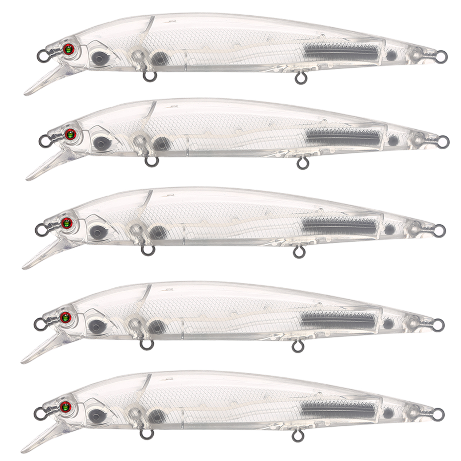 Wholesale Unpainted Fishing Lures,Lure Blanks Large Minnow Artificial Bass Lures,Assorted Hard Plastic Square Crankbait Blank Lure Baits 140mm/15.8g