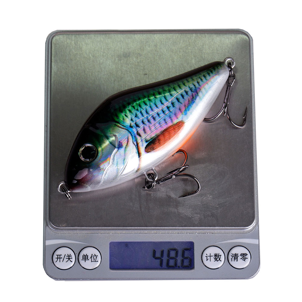 FREE FISHER 4pcs Jerkbait Set Fishing Lures 100MM 49G Slider Swim Action with Soft Tail Slow Sinking Hard Body Fishing Jerk Bait for Pike Musky