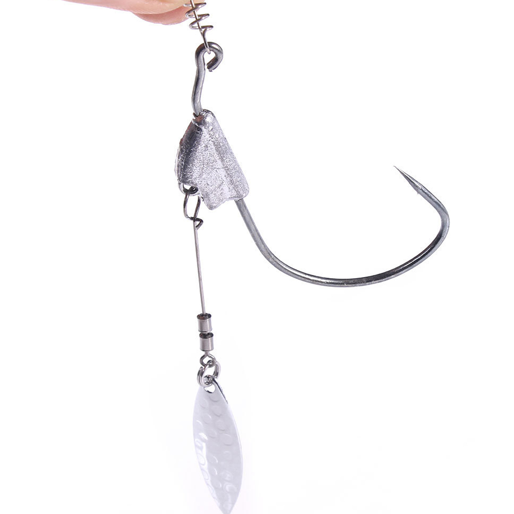 FREE FISHER Fishing Accessory Spring Pin Sequins Lead Crank Hooks 1/0 3/0 5/0 High Carbon Steel Fishhooks Swivels Snap for Freshwater/Saltwater