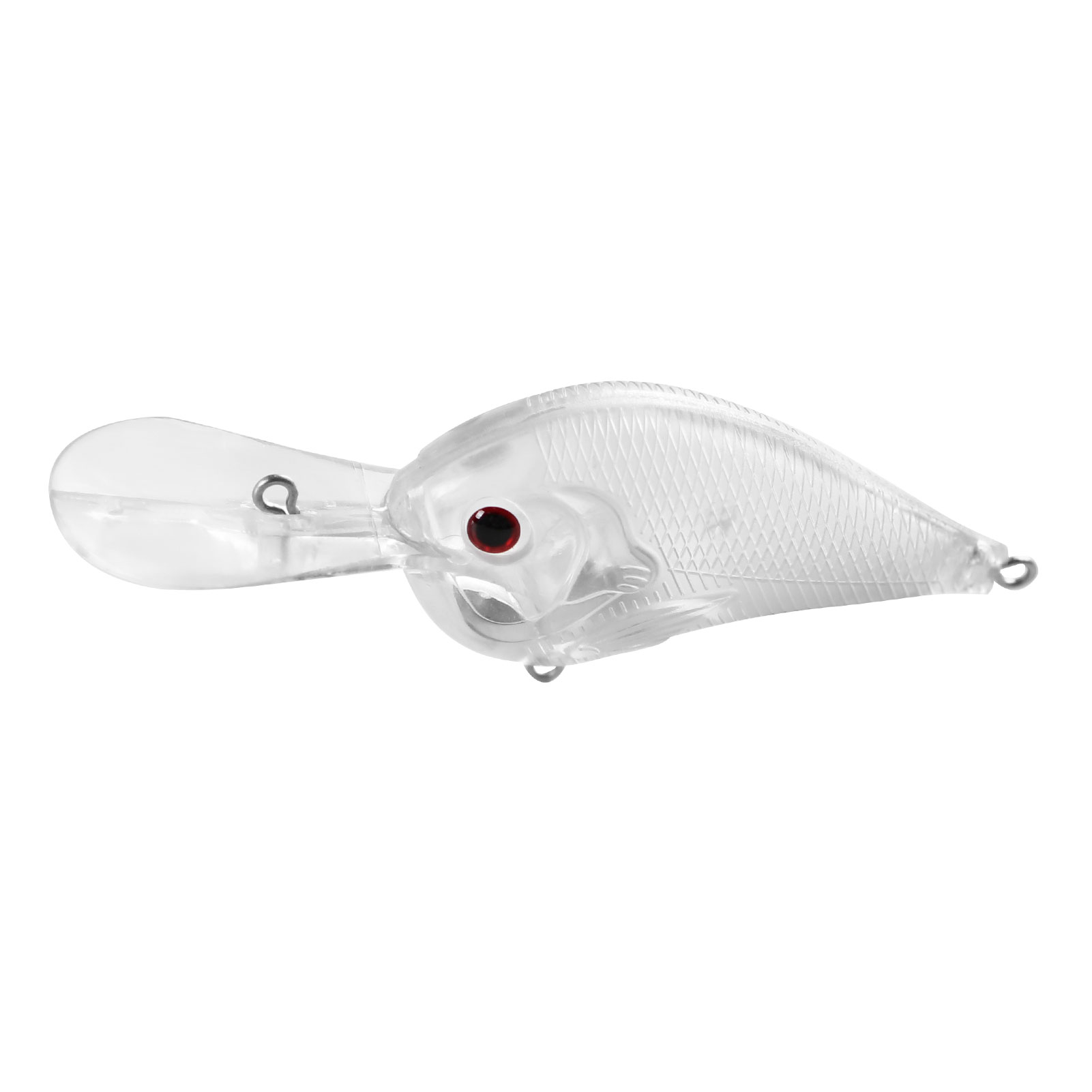 FREE FISHER Fishing Blank Lures Set 10pcs/Lot Unpainted Baits Minnows Crankbaits Pencil Lures Clear Naked Bait Embryo with Ring Eyes