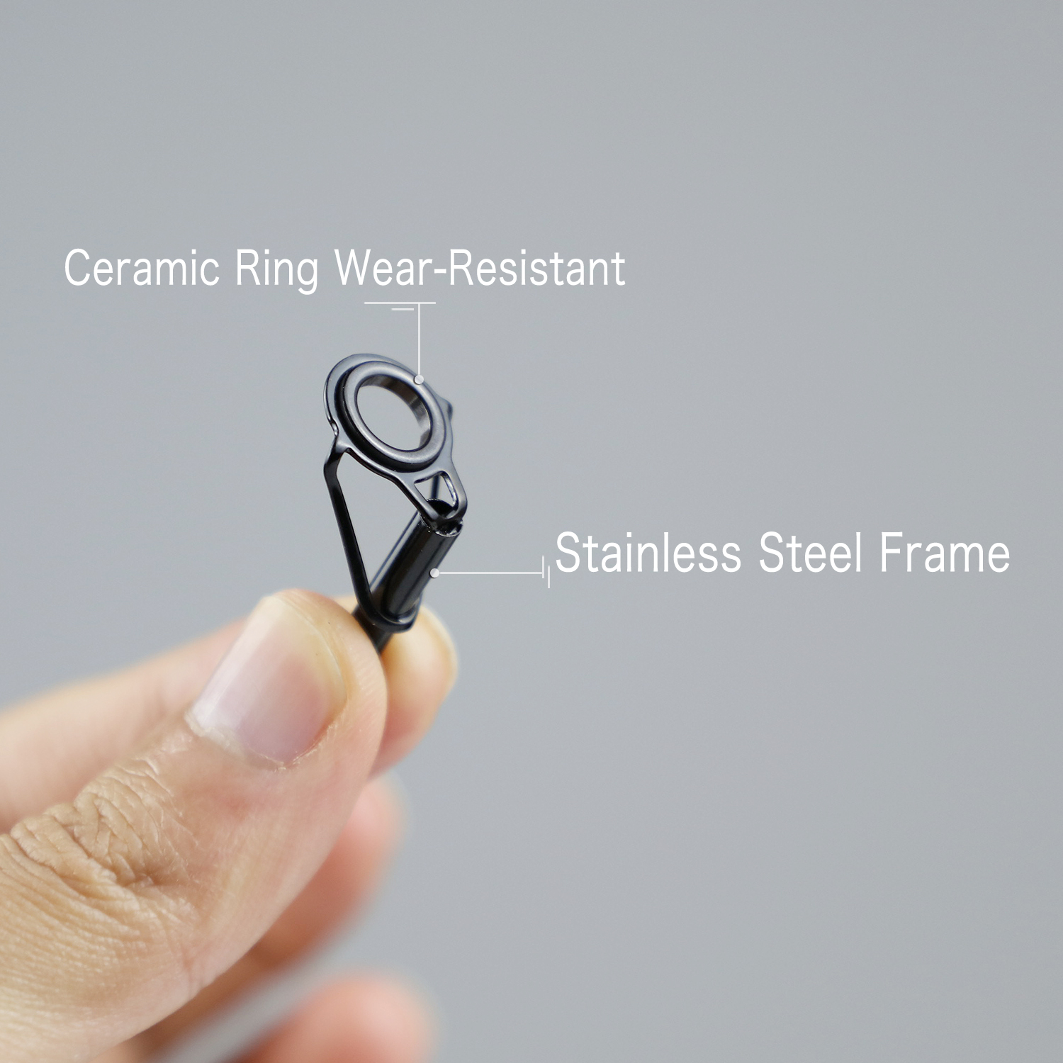 FREE FISHER Fishing Rod Guides Ring 30pcs/Box Stainless Steel Wear Resistant Ceramic Guide Ring Rod Repair Replacement Kit Top Tips 18mm~46mm