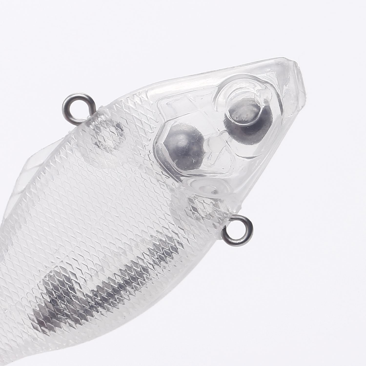 FREE FISHER 30pcs Mixed Unpainted Lures Fishing Blank Baits Set Crankbaits Minnows Pencil Blures VIB Clear Baits Naked Bait Embryo with 3D Eyes