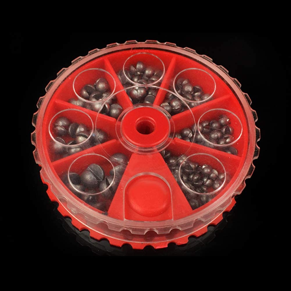 Wholesale Split Shot Fishing Weights,Round Split Shot Sinker Removable Fishing Lead Weights Sinkers Kit 106pcs 7 Sizes