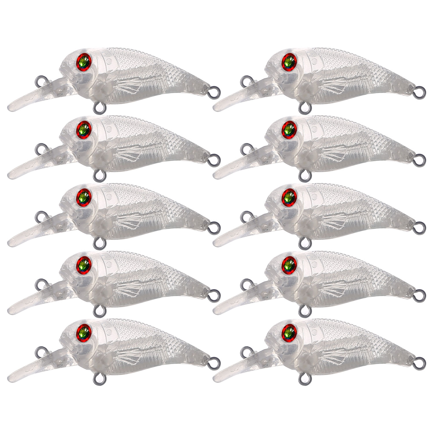  FREE FISHER Unpainted Fishing Lures, 20pcs Clear Crankbait  Blanks Bodies, Blank Pencil Baits, Assorted Hard Plastic Square Crankbait  Blank Lure Baits 11.5cm/12.9g : Sports & Outdoors