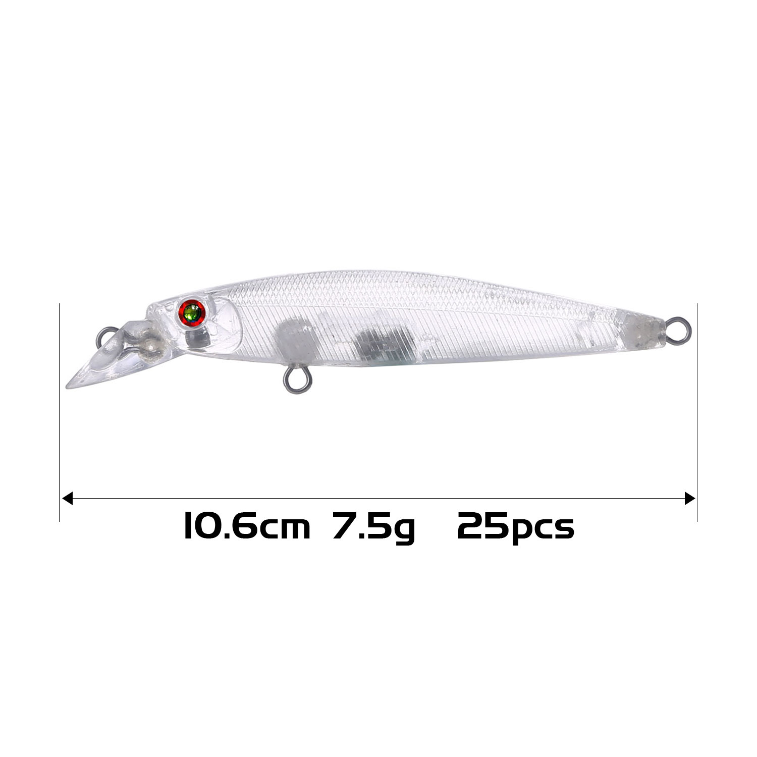 Wholesale Blank Hard Lures Unpainted Fishing Baits ABS DIY Crankbaits