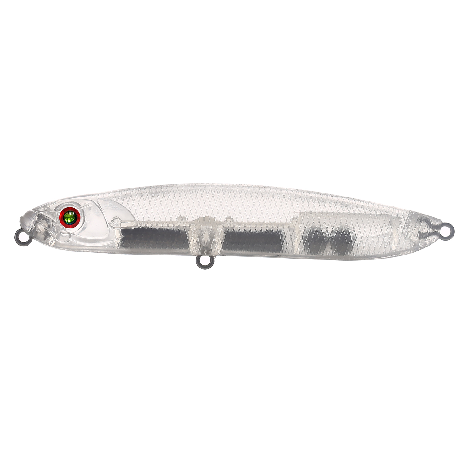 FREE FISHER 20pcs/Set Fishing Unpained Lures Hard Blank Bait Embryo Pencil Lures Clear Plastic Hard Baits 9.5cm 16g Manual DIY Bass Lure