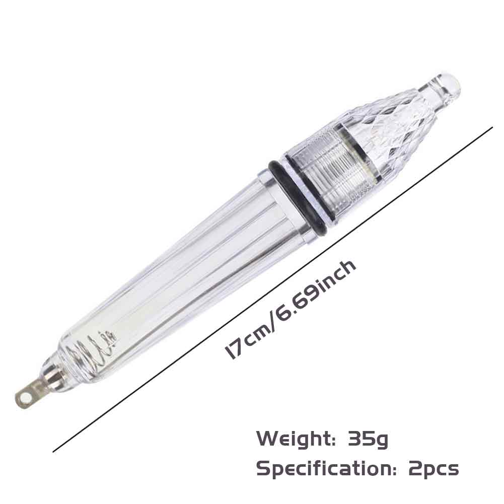 FREE FISHER 10pcs 17cm Fishing Lure Light LED Deep Drop Fishing Squid Underwater Bait Luminous Lure Flash Light Bait Outdoor