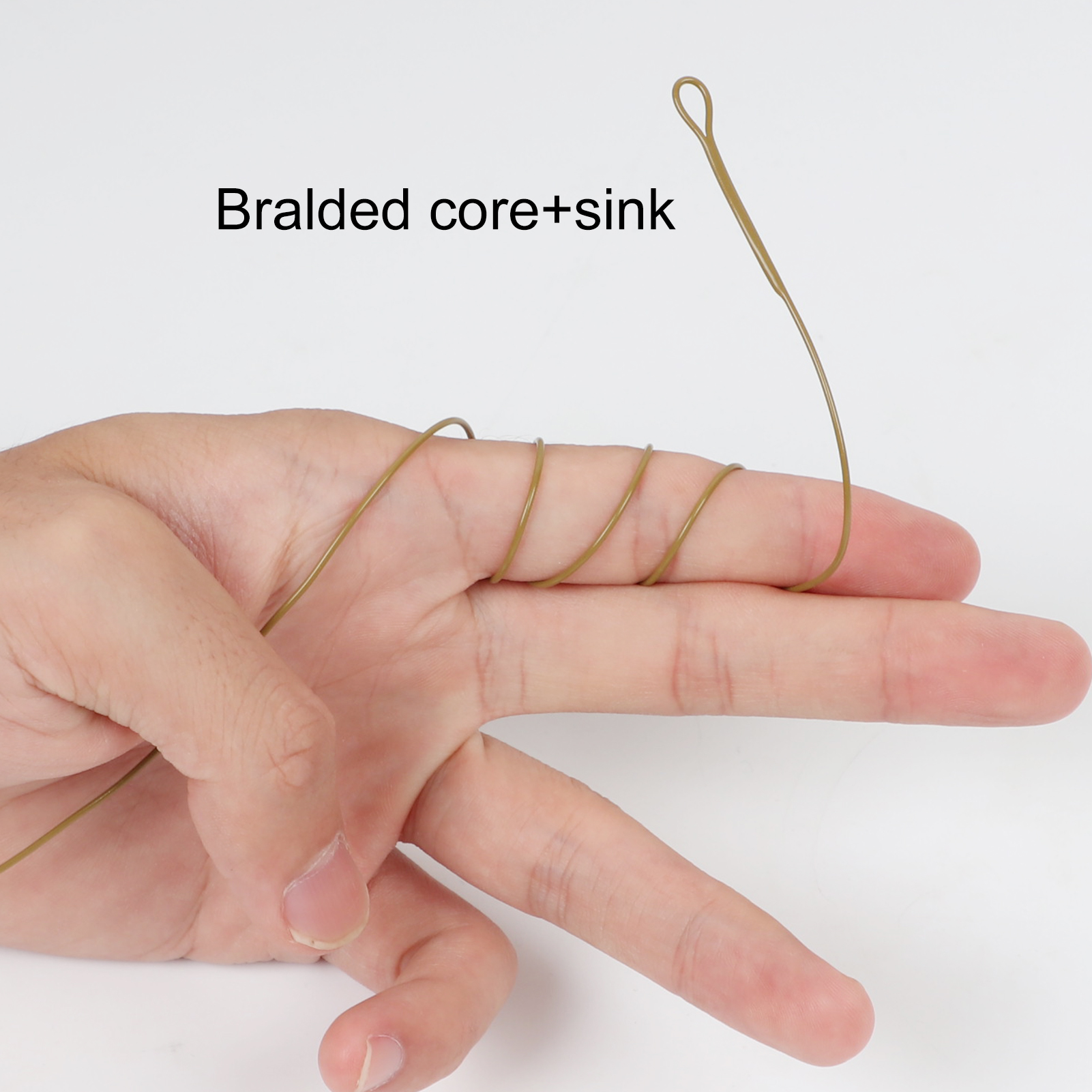 Free Fisher 6pcs/Set Fishing Carp Line 45LB Braided Double Looped Fly Fishing Leader Wire Knotless Tapered Leader with Swivel Snaps 