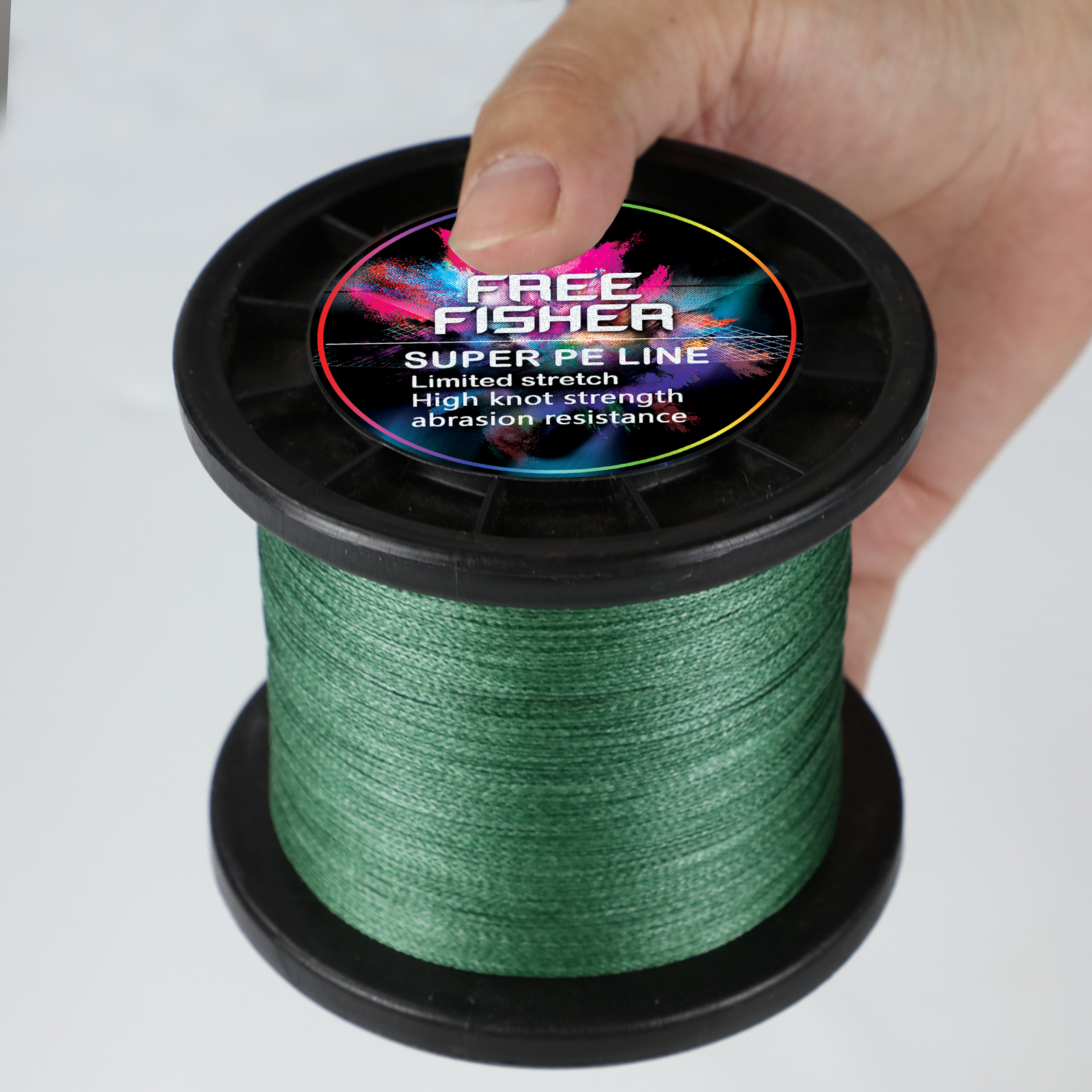FREE FISHER Fishing Braided Line 1000m 4 Strands Multifilament 100% PE Wire 10LB-100LB 0.1-0.55MM for Saltwater/Freshwater