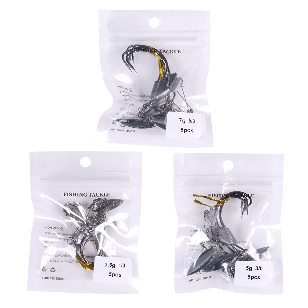 FREE FISHER Fishing Accessory Spring Pin Sequins Lead Crank Hooks 1/0 3/0 5/0 High Carbon Steel Fishhooks Swivels Snap for Freshwater/Saltwater