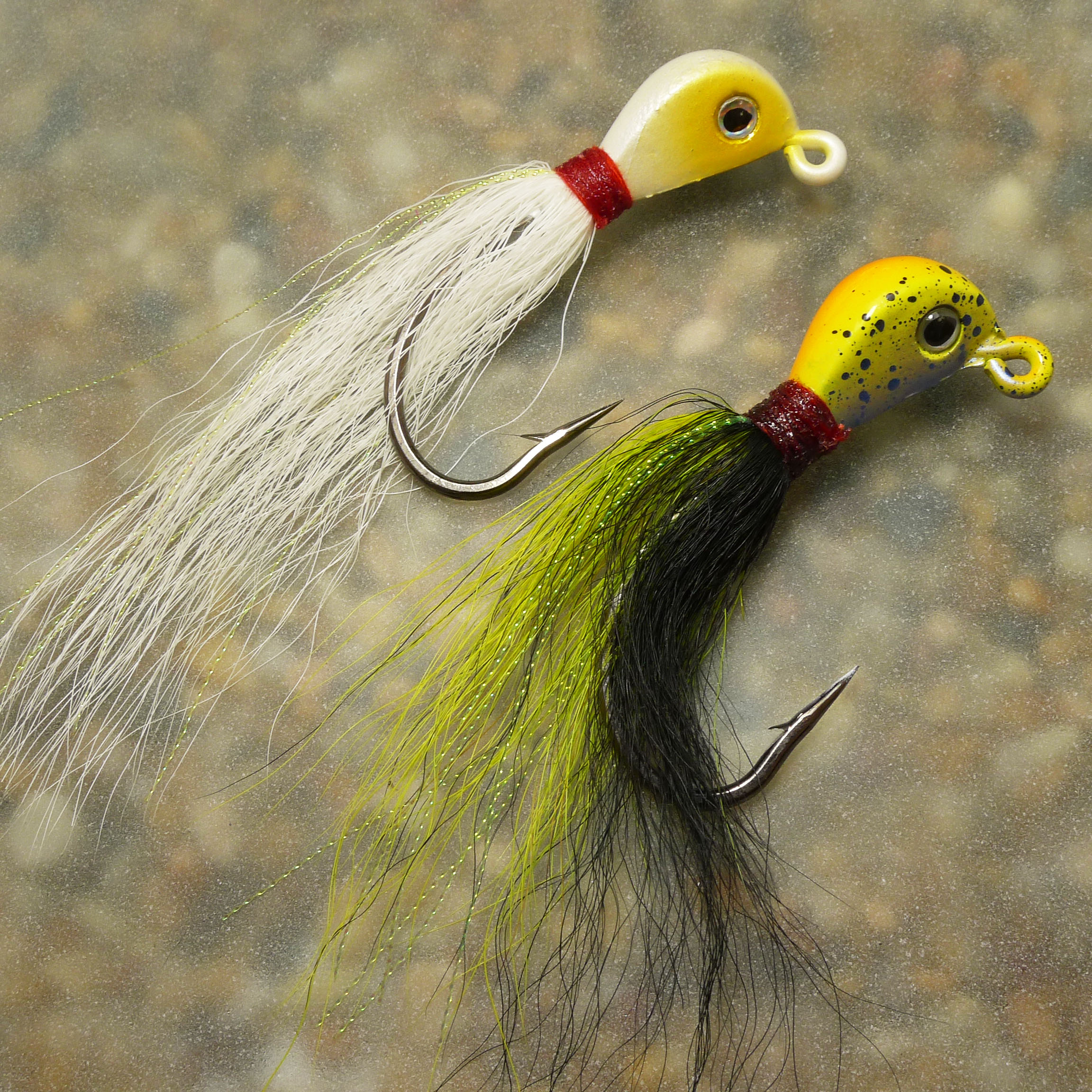 FREE FISHER 4pcs/pack Jig Head Fishing Lure with Feather Skirt Lead jig Lead Fish Jigging Lures Artificial Baits Fishing Tackle 7.5cm 25g 