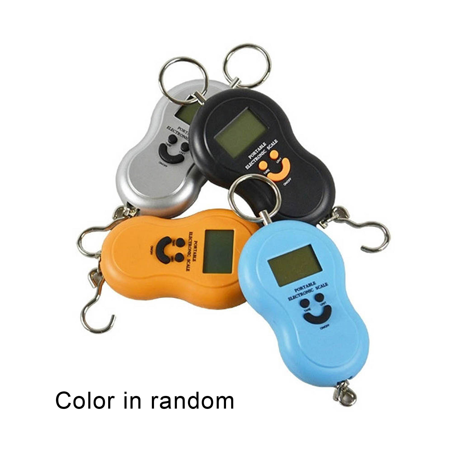 FREE FISHER 50Kg Mini Digital Scale for Fishing Pocket Portable Weighting Kitchen Steelyard Hanging LCD Electronic Hook Scale KG/LBS/JIN/OZ