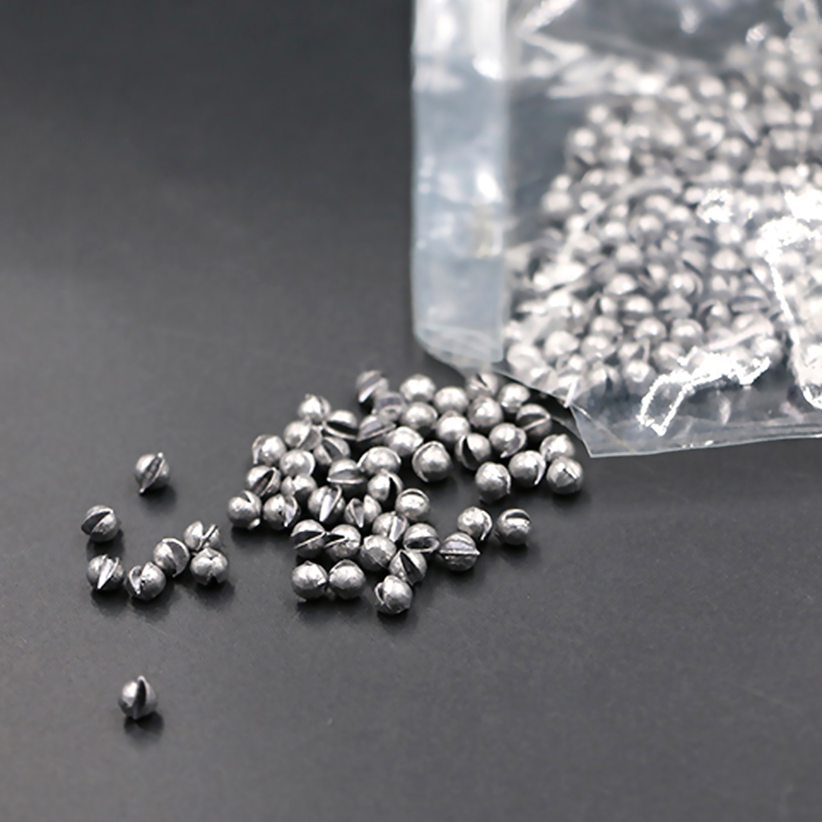 FREE FISHER 500pcs/Bag Fishing Weights Open Split Bite Anti-oxidation Clipped Lead Sinkers Shots 0.2g-1.2g Rock Fishing Accessories