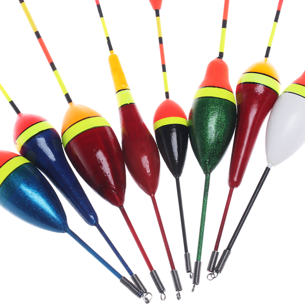 FREE FISHER 11pcs Mixed Floats Set Hard Long Tail Rock Fishing Bobbers Wood Vertical Buoy Buoyancy 0.6g-4.5g Drift Fishing Gear