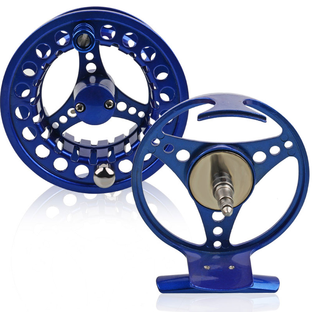 FREE FISHER Fly Reel Cut Fishing Reel Arbor Left/Right Coil Die Casting Aluminium Reel Flywheel Fishing Tackle Ice Fishing Flies Reels