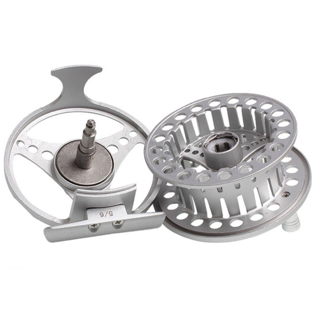 FREE FISHER Fly Reel Cut Fishing Reel Arbor Left/Right Coil Die Casting Aluminium Reel Flywheel Fishing Tackle Ice Fishing Flies Reels