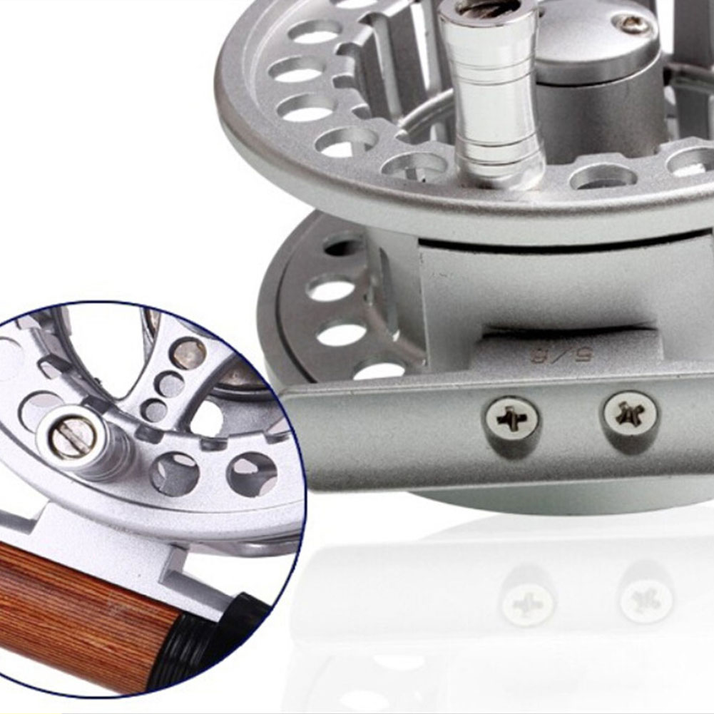 FREE FISHER Fly Reel Cut Fishing Reel Arbor Left/Right Coil Die Casting Aluminium Reel Flywheel Fishing Tackle Ice Fishing Flies Reels
