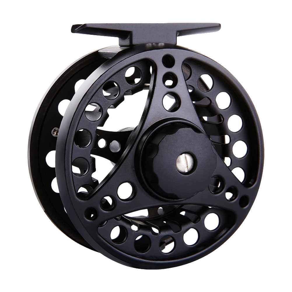 FREE FISHER Fly Reel Cut Fishing Reel Arbor Left/Right Coil Die Casting Aluminium Reel Flywheel Fishing Tackle Ice Fishing Flies Reels