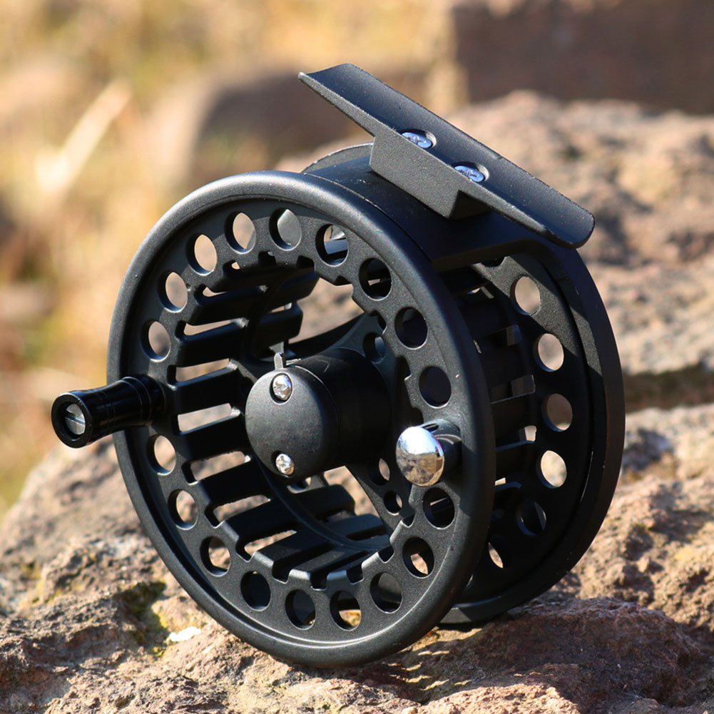 FREE FISHER Fly Reel Cut Fishing Reel Arbor Left/Right Coil Die Casting Aluminium Reel Flywheel Fishing Tackle Ice Fishing Flies Reels