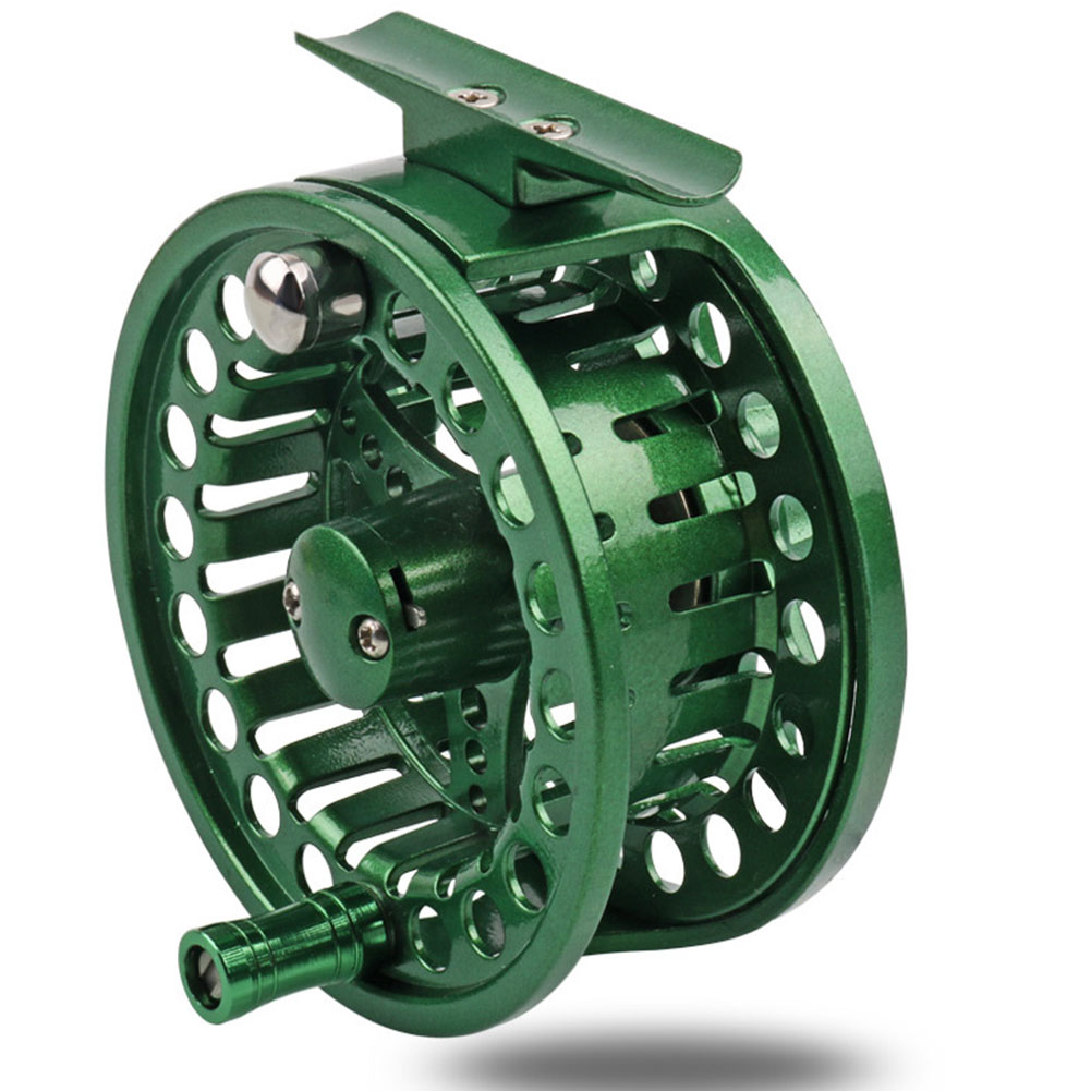 FREE FISHER Fly Reel Cut Fishing Reel Arbor Left/Right Coil Die Casting Aluminium Reel Flywheel Fishing Tackle Ice Fishing Flies Reels