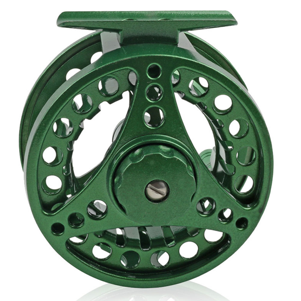 FREE FISHER Fly Reel Cut Fishing Reel Arbor Left/Right Coil Die Casting Aluminium Reel Flywheel Fishing Tackle Ice Fishing Flies Reels