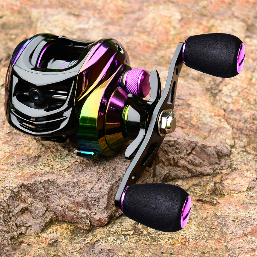 FREE FISHER Baitcasting Reel 7.2:1 High Speed/9+1BB/Max 10kg/Metal Drop Wheel Sea Fishing Reel Electroplating Colorful Fishing Wheel