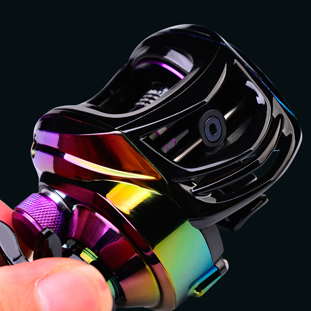 FREE FISHER Baitcasting Reel 7.2:1 High Speed/9+1BB/Max 10kg/Metal Drop Wheel Sea Fishing Reel Electroplating Colorful Fishing Wheel