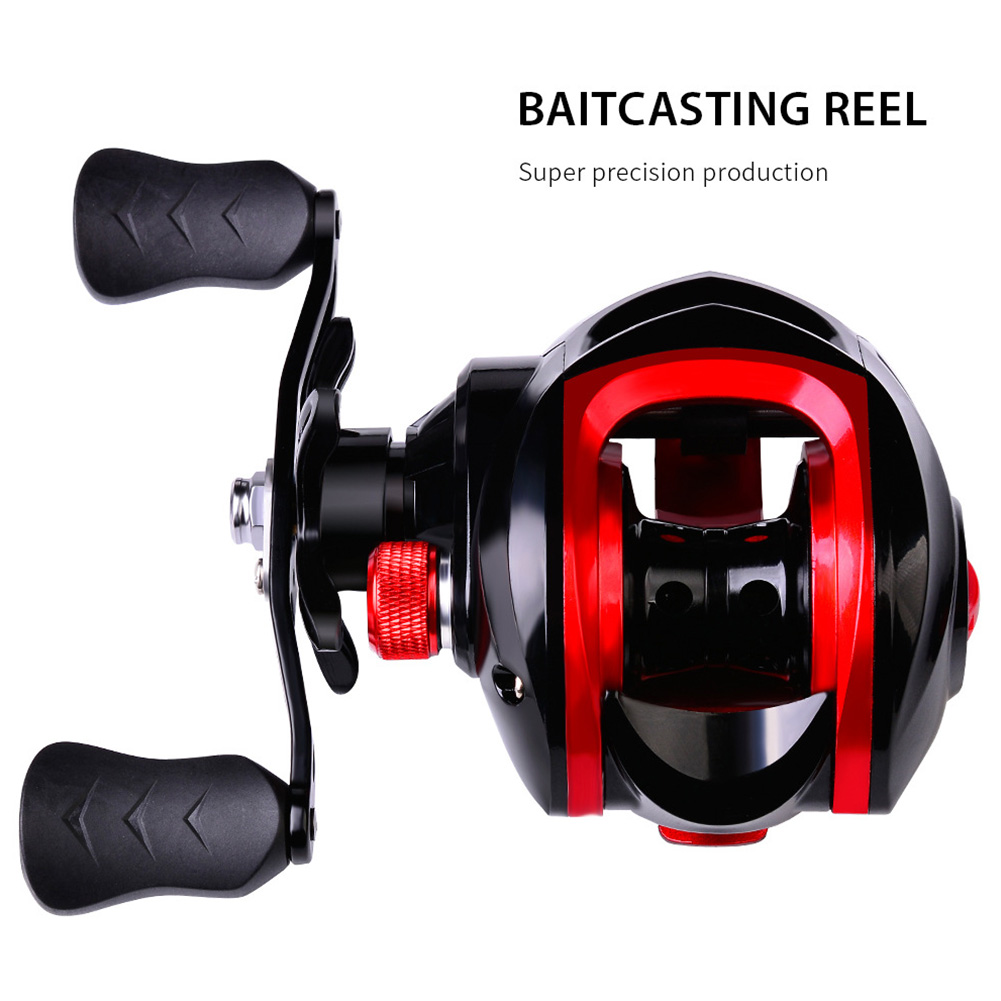 FREE FISHER Metal Drop Wheel Max Drag 10kg 3+1BB Baitcasting Reel 7.2:1 Gear Ratio CNC Wire Cup Plastic Handel Powerful Fishing Wheels Pesca