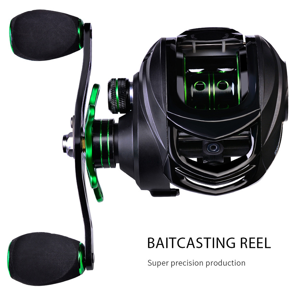 FREE FISHER Fishing Baitcasting Reels 9+1BB 7.2:1 Metal Wheel Magnetic Brake System 8KG Max Drag Fishing Reel for Saltwater/Freshwater
