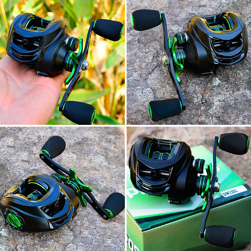 FREE FISHER Fishing Baitcasting Reels 9+1BB 7.2:1 Metal Wheel Magnetic Brake System 8KG Max Drag Fishing Reel for Saltwater/Freshwater