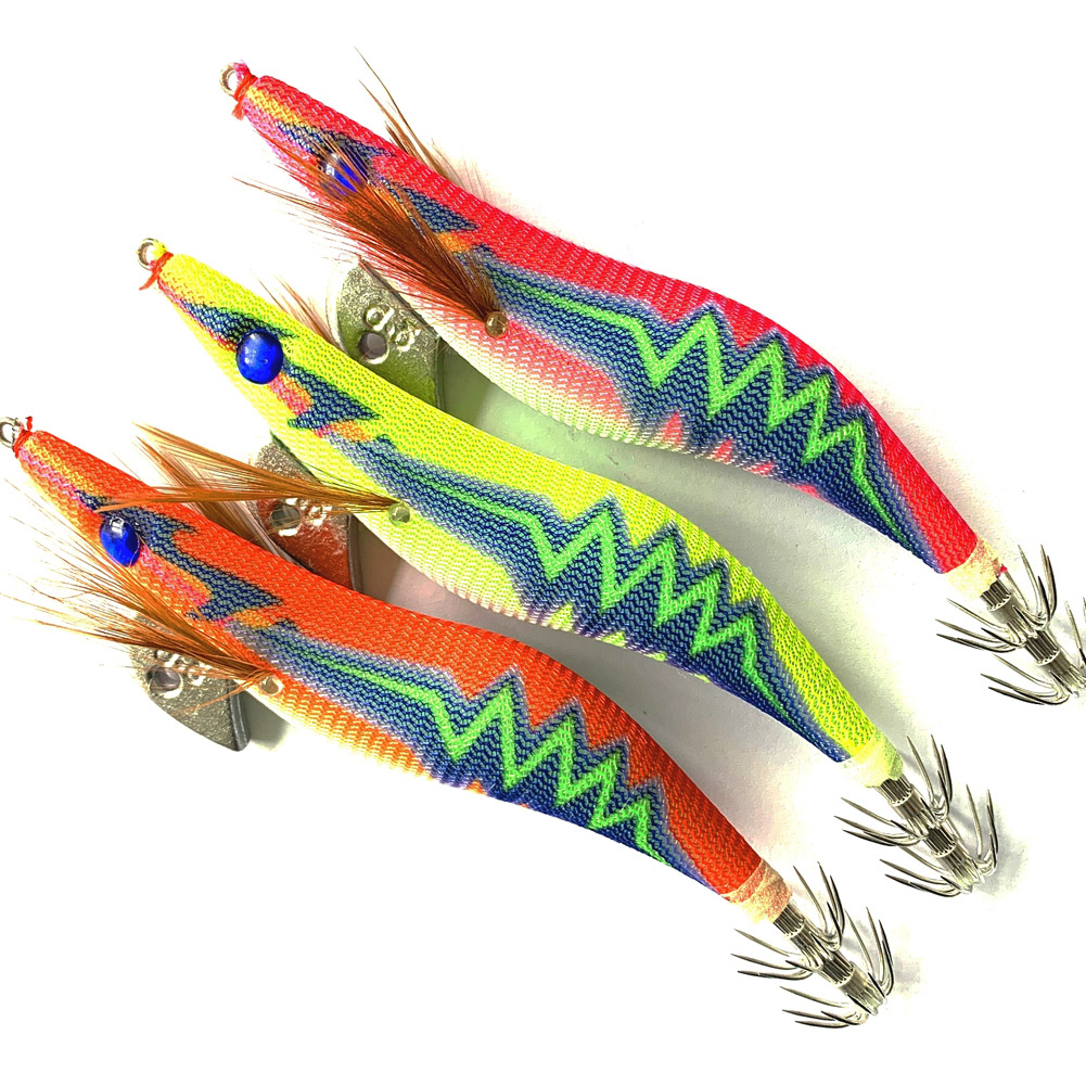 FREE FISHER Fishing Squid 3.5# Lead Umbrella Squid Hook Lumious Shrimp Bait 12.5cm 22.5g Octopus Cuttlefish Jigs Wobbler for Sea Fishing
