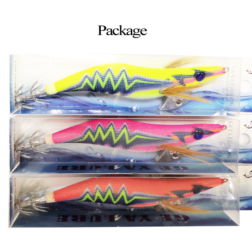 FREE FISHER Fishing Squid 3.5# Lead Umbrella Squid Hook Lumious Shrimp Bait 12.5cm 22.5g Octopus Cuttlefish Jigs Wobbler for Sea Fishing