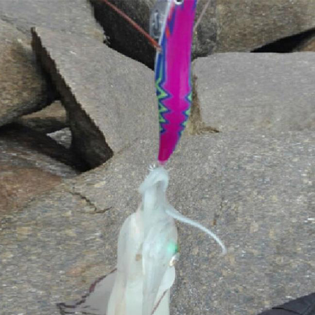 FREE FISHER Fishing Squid 3.5# Lead Umbrella Squid Hook Lumious Shrimp Bait 12.5cm 22.5g Octopus Cuttlefish Jigs Wobbler for Sea Fishing