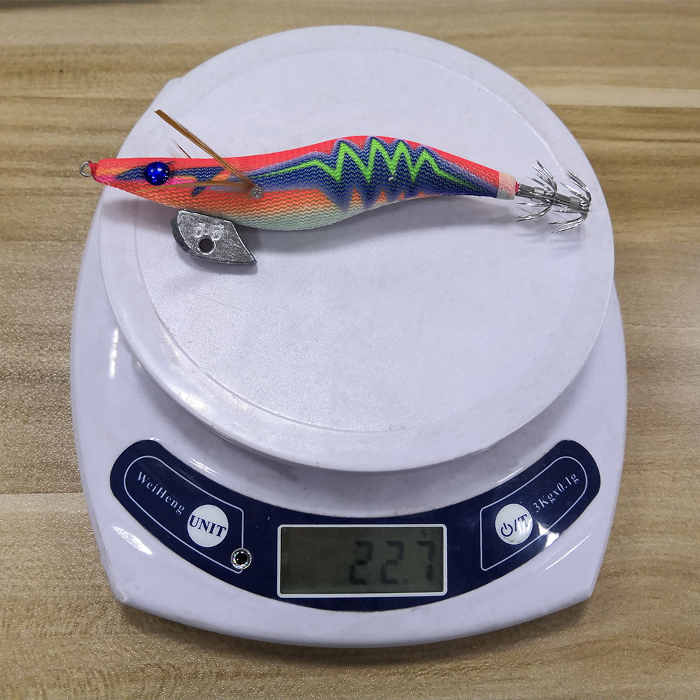 FREE FISHER Fishing Squid 3.5# Lead Umbrella Squid Hook Lumious Shrimp Bait 12.5cm 22.5g Octopus Cuttlefish Jigs Wobbler for Sea Fishing