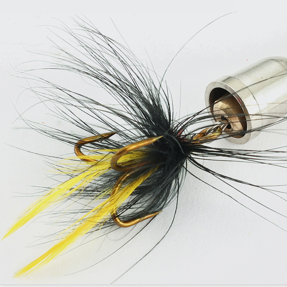 FREE FISHER 5pcs Metal Composite Sequins Set with Feather Hooks Rotating Fishing Spinnerbaits 7g Iscas Artificial Spinner Spoons Bass Trout Perch Lures