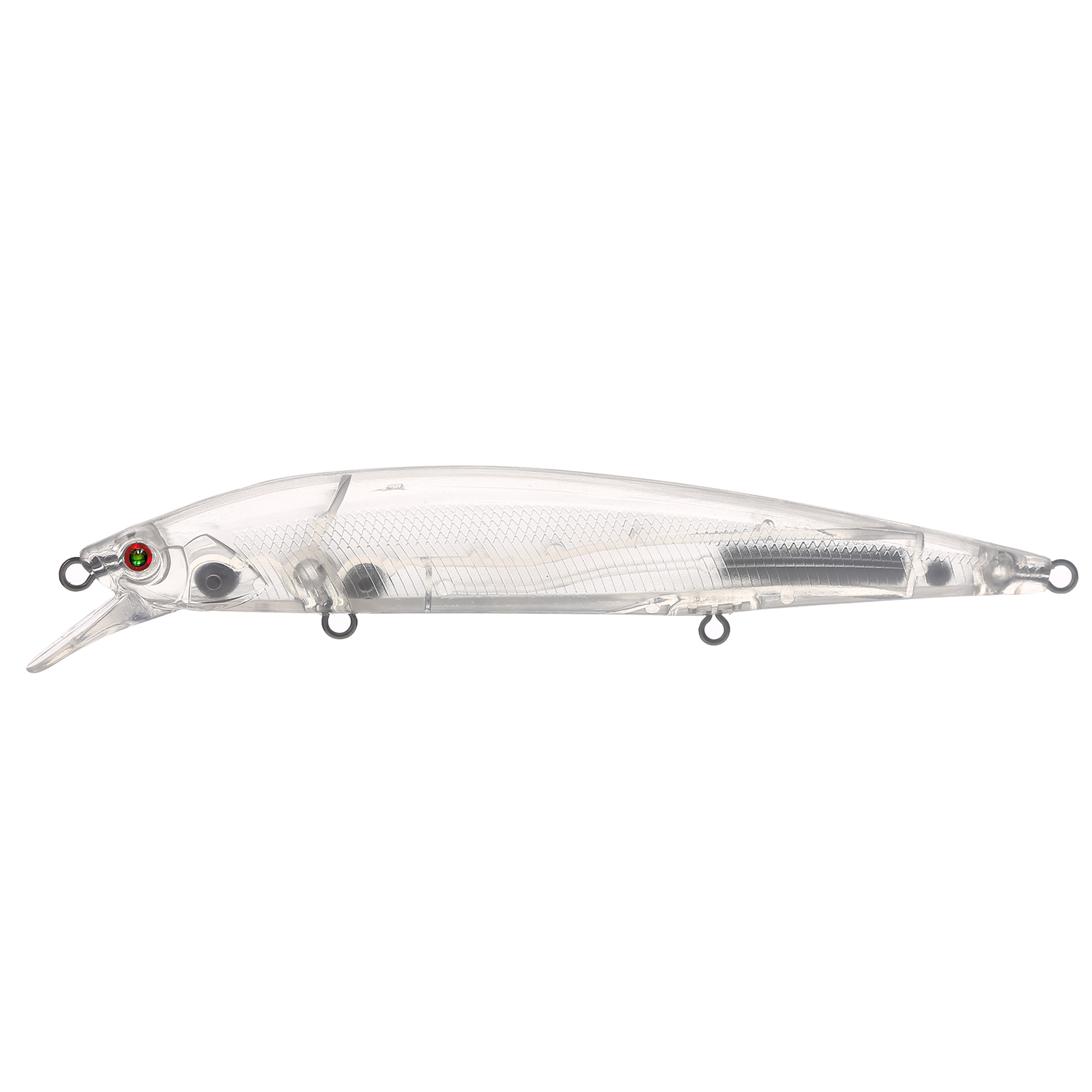 FREE FISHER 15pcs Fishing Big Minnows Unpainted Lures DIY Blank Bait Embryo Clear Plastic Hard Jerkbaits 14cm 15.8g with 5mm 3D Eyes