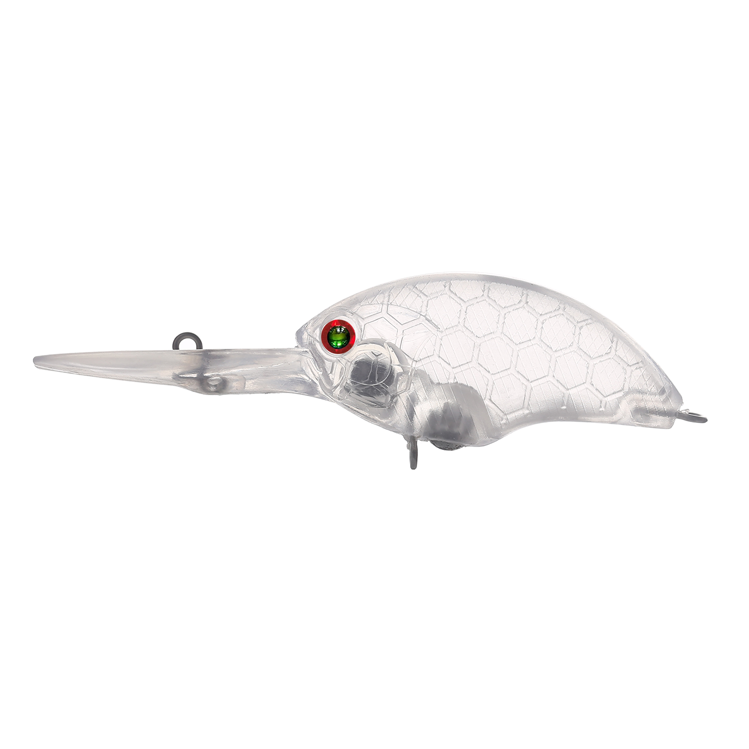 FREE FISHER 20pcs/Set Fishing Unpainted Lures 8.5cm 10g Crankbaits DIY Blank Bait Embryo Clear Plastic Hard Swimbaits with 6mm 3D Eyes