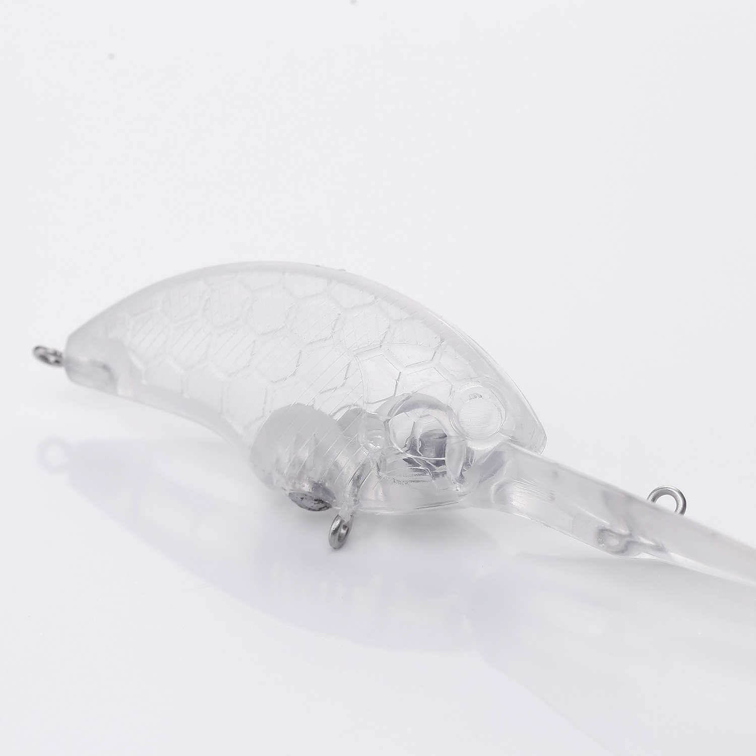 FREE FISHER 20pcs/Set Fishing Unpainted Lures 8.5cm 10g Crankbaits DIY Blank Bait Embryo Clear Plastic Hard Swimbaits with 6mm 3D Eyes