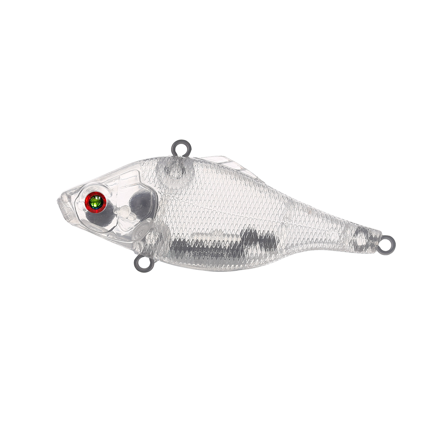 25pcs/Set Fishing VIB 6.3CM 8.2G Unpainted Lures Set DIY Bait Embryo Vibration Blank Plastic Hard Artificial Baits Wobbler for Pike/Catfish