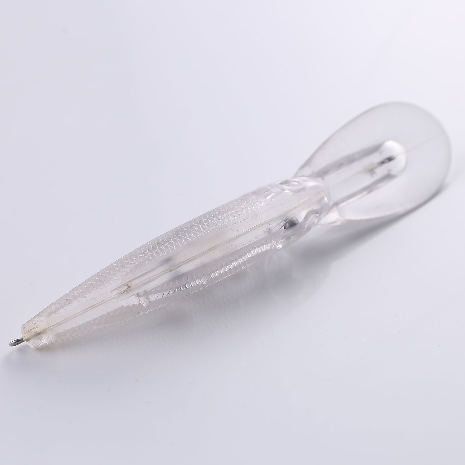 20pcs/Lot Unpainted Fishing Lures Set Long Tongue Minnows 13.4cm 13.6g Wobble Plastic Blank Artificial Baits DIY Clear Bait Embryo