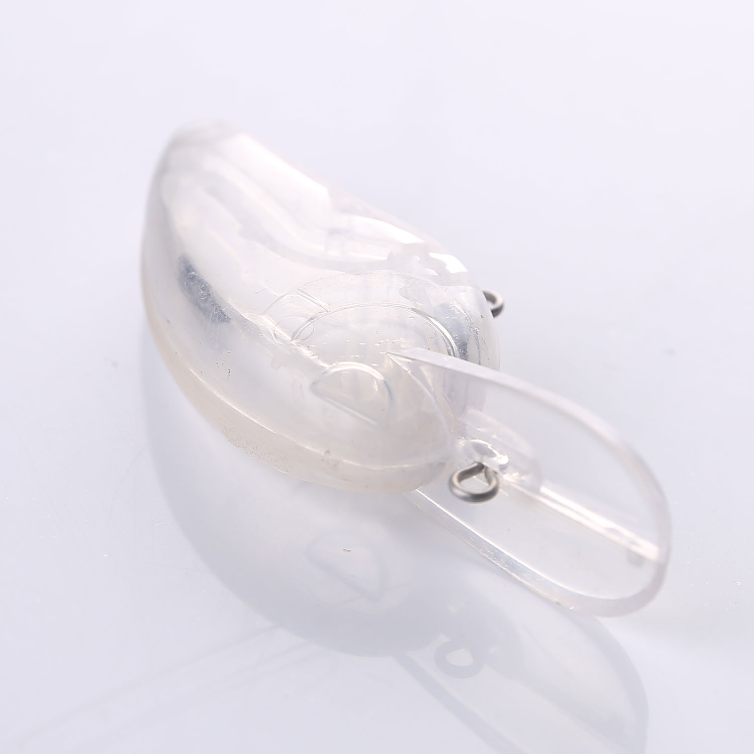 FREE FISHER 25pcs Fishing Unpainted Lure Set 7.8CM 9.9G Blank Clear Crankbaits with Metal Ring DIY Plastic Fishing Baits for Bass Pike