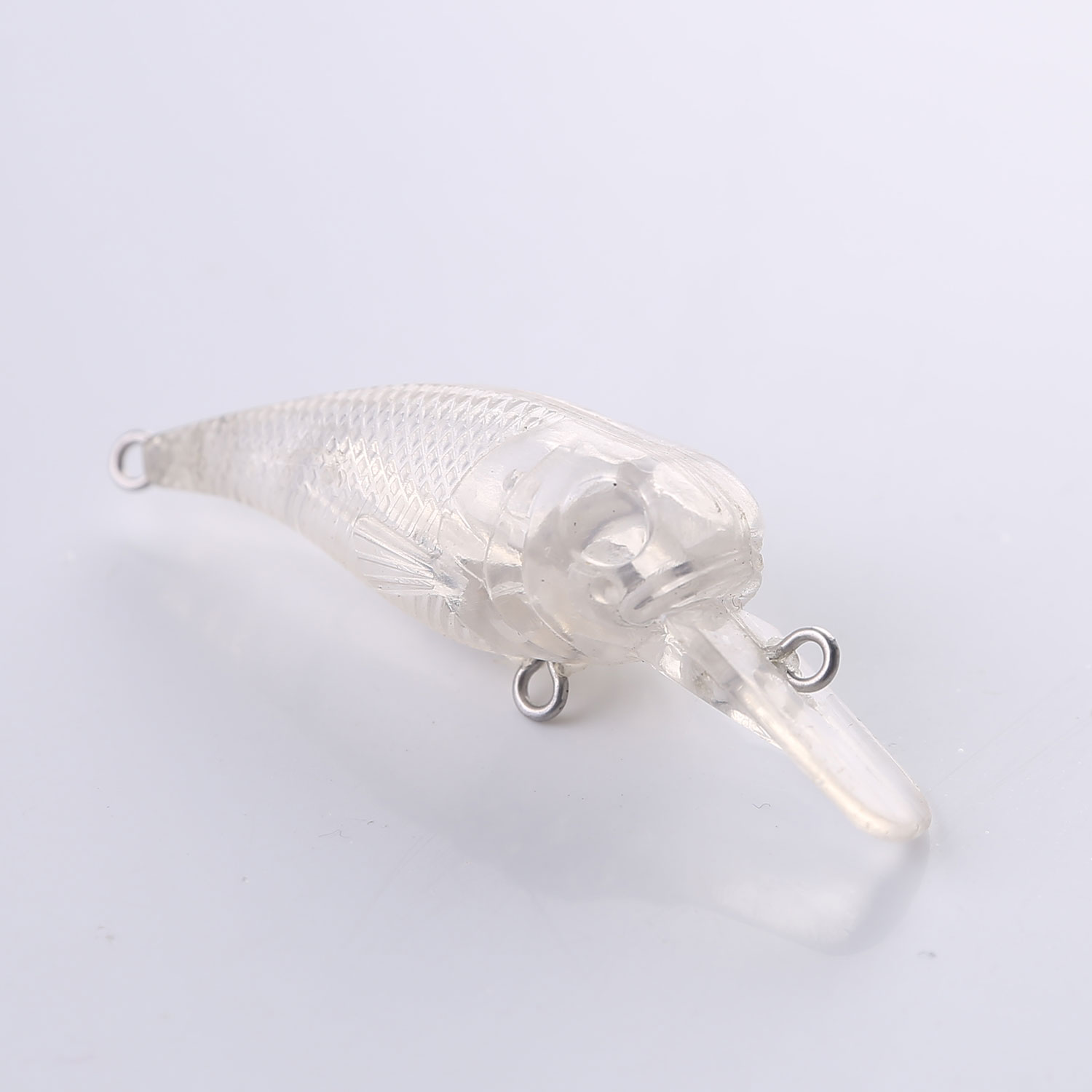 FREE FISHER Unpainted Lures Set 25pcs/Lot 6.5cm 5.7g Fishing Crankbaits DIY Blank Clear Baits Embryo Artificial Baits Wobbler with 3D Fish Eyes