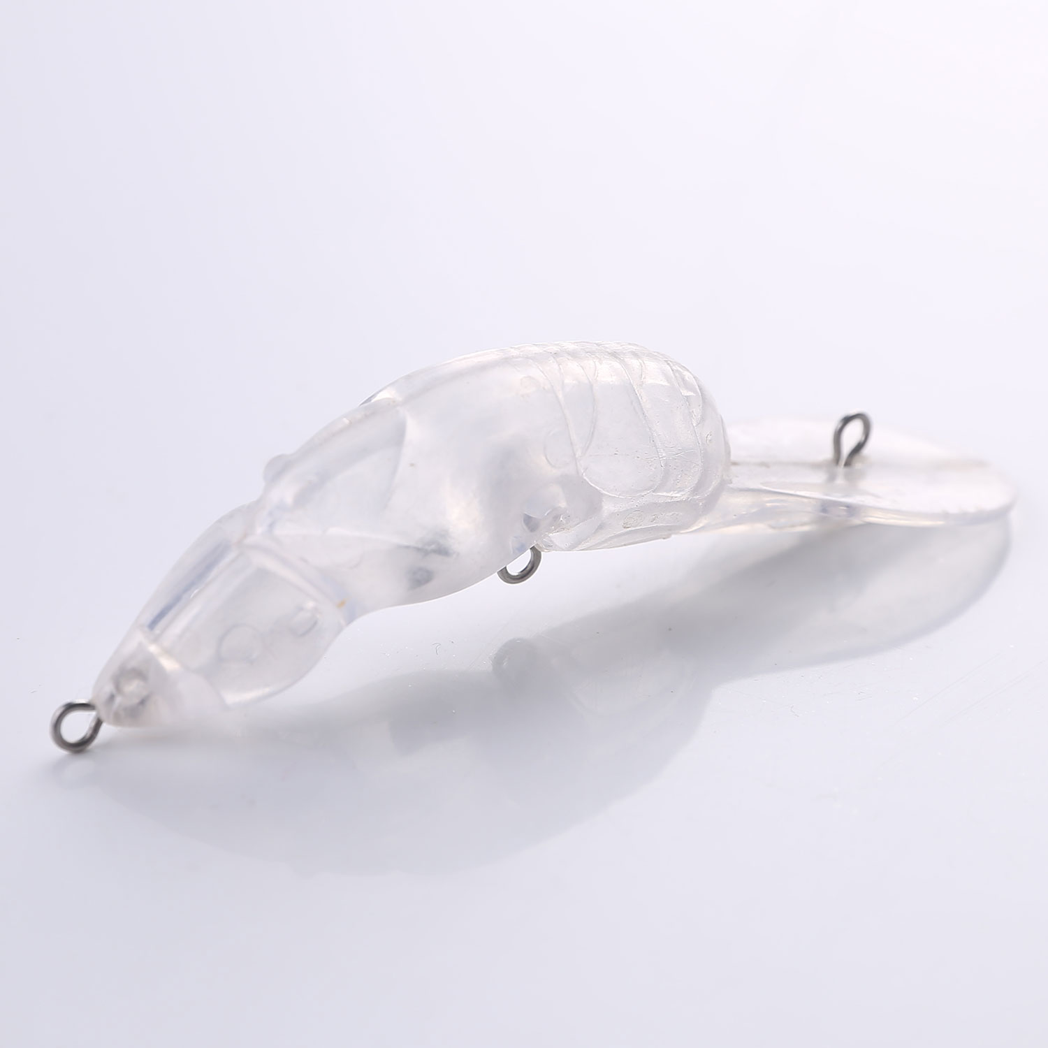 FREE FISHER Wholesale 25pcs/Lot Fishing Baits 9.2cm/6.7g Unpainted Lobster Blank Hard Lures DIY Transparent Artificial Baits Set with Paint Fish Eyes